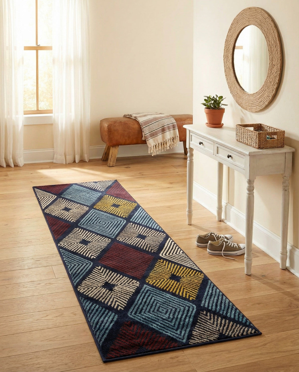Coastal Haven Collection Area Rug -  Anchorage Runner Multi  lifestyle 105