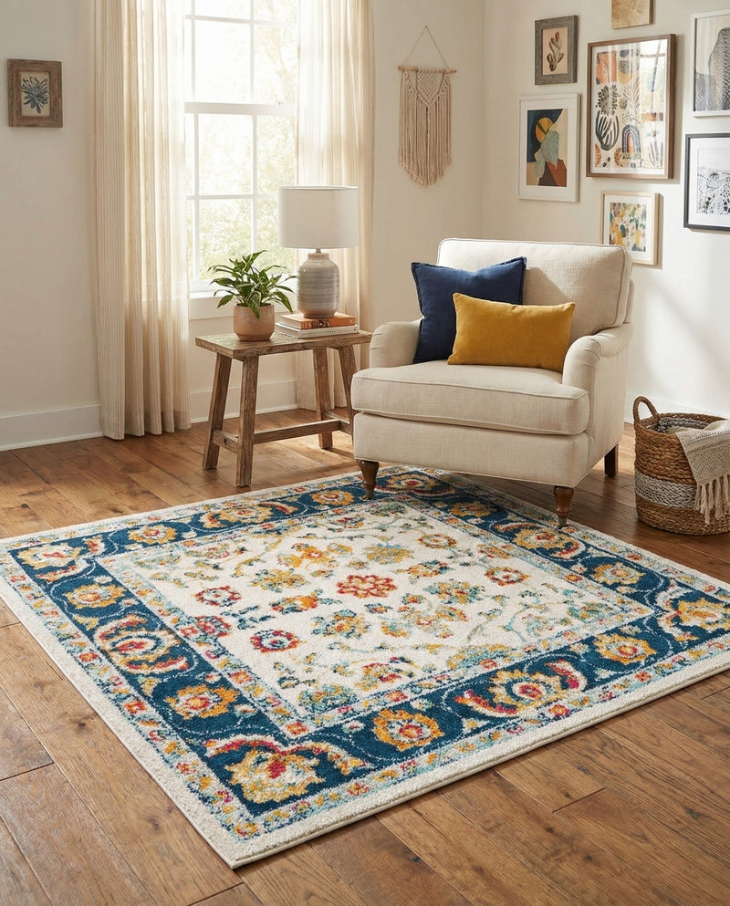 Adriana Terrace Collection Area Rug -  Positano (Multi) Square Multi  lifestyle 36