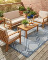 Savannah Pergola Collection Area Rug -  Eden Rectangle Navy Blue  lifestyle 15