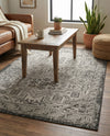 Tribal Terrace Treasures Collection Area Rug - Mayan Marina (Charcoal Gray) Rectangle Charcoal Gray  lifestyle 22