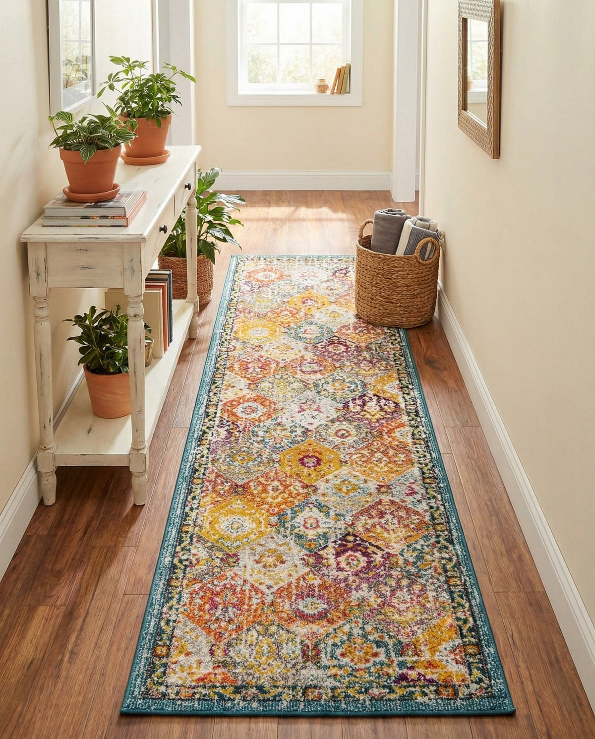 Brighton Terrace Collection Area Rug -  Rottingdean (Multi) Runner Multi  lifestyle 115