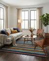 Caribbean Terrace Collection Area Rug -  Martinique Rectangle Charcoal  lifestyle 18