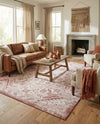 Tribal Terrace Treasures Collection Area Rug - Mayan Marina (Rust Red) Rectangle Rust Red  lifestyle 22
