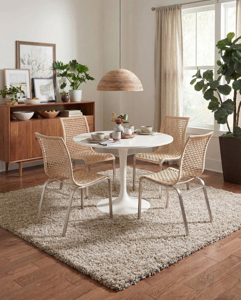 Plush Oasis Collection Area Rug - Serenity (Taupe) Square Taupe  lifestyle 36