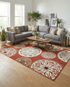 Urban Terrace Collection Area Rug -  Deck Rectangle Terracotta  lifestyle 25