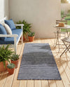 Jill Zarin Sedona Oasis Outdoor Collection Area Rug - Coconino (Navy Sky) Runner Navy Sky  lifestyle 61