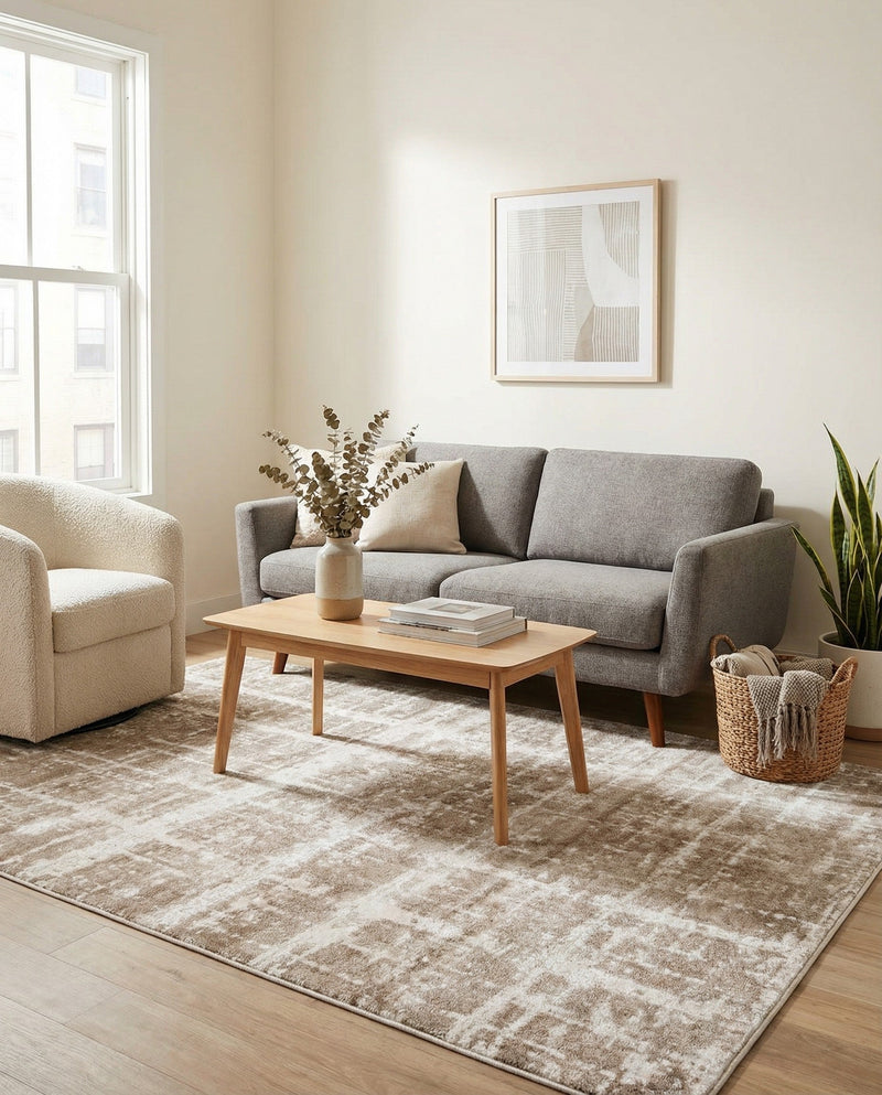 Metro Heights Collection Area Rug -  Flatiron Rectangle Light Brown  lifestyle 11