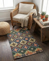 Savannah Threads Collection Area Rug - Greenwich Rectangle Multi  lifestyle 7