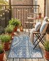 Desert Nomad Terrace Collection Area Rug - Sahara (Blue) Rectangle Blue  lifestyle 12