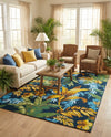 Seaside Blooms Collection Area Rug -  Grove Rectangle Multi  lifestyle 25