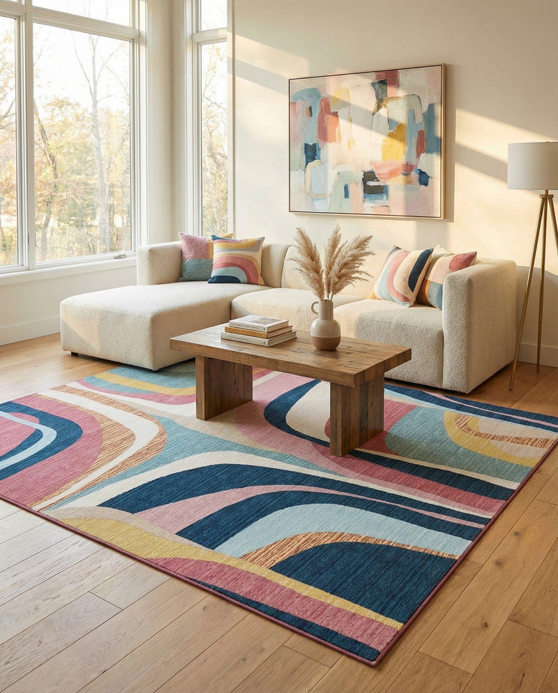 Urban Terrace Collection Area Rug - Venice Rectangle Multi  lifestyle 18