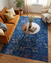 Meadow Breeze Collection Area Rug -  Sunbeam Rectangle Blue  lifestyle 31