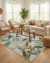 Seaside Blooms Collection Area Rug -  Tropic Rectangle Multi  lifestyle 37