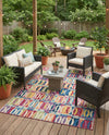 Urban Terrace Collection Area Rug -  Boardwalk Rectangle Multi  lifestyle 13
