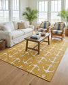 Seaside Haven Rugs Collection Area Rug - Sapphire (Yellow) Rectangle Yellow  lifestyle 15
