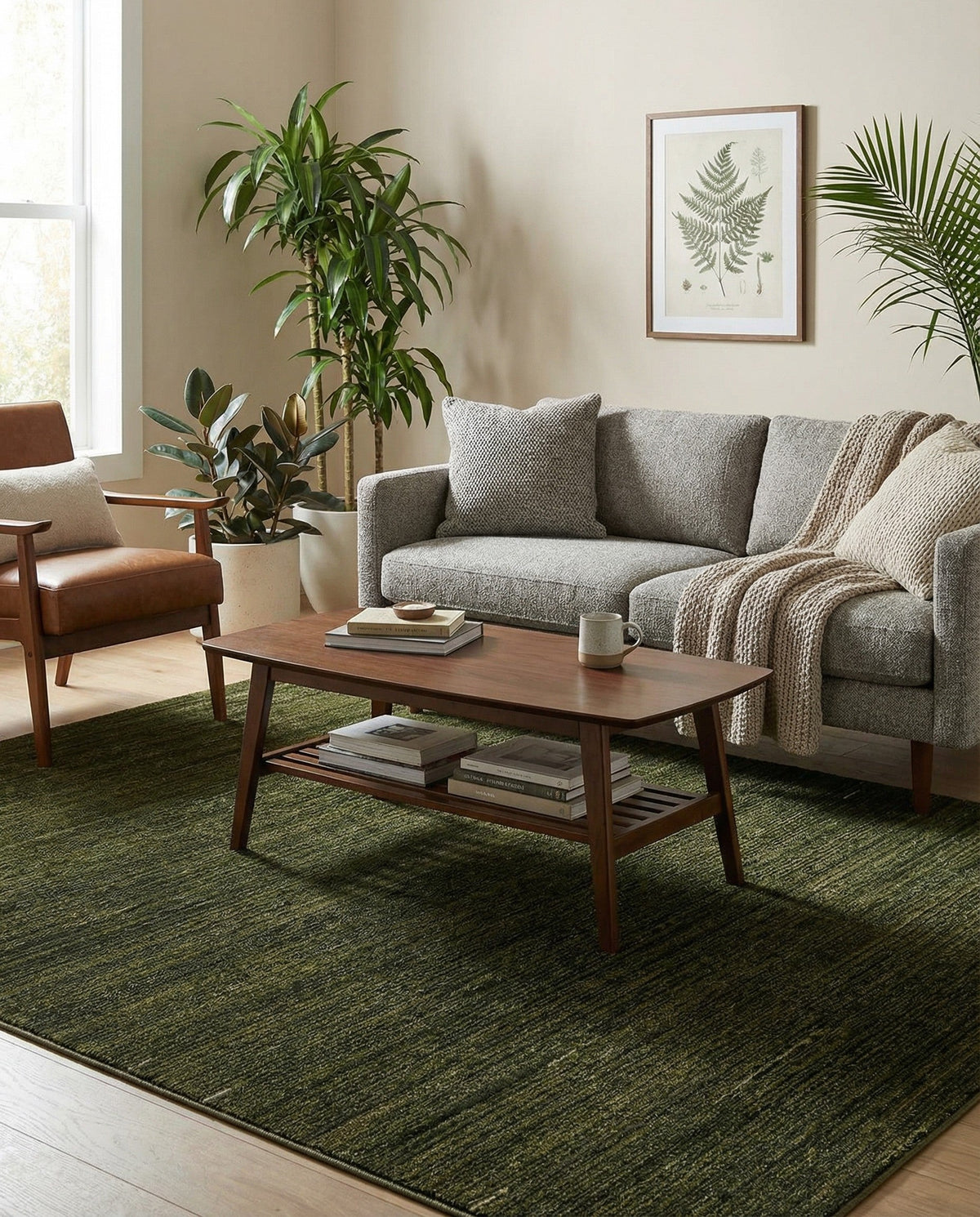 Bloomsbury Elegance Collection Area Rug -  Kensington (Green) Rectangle Green  lifestyle 27