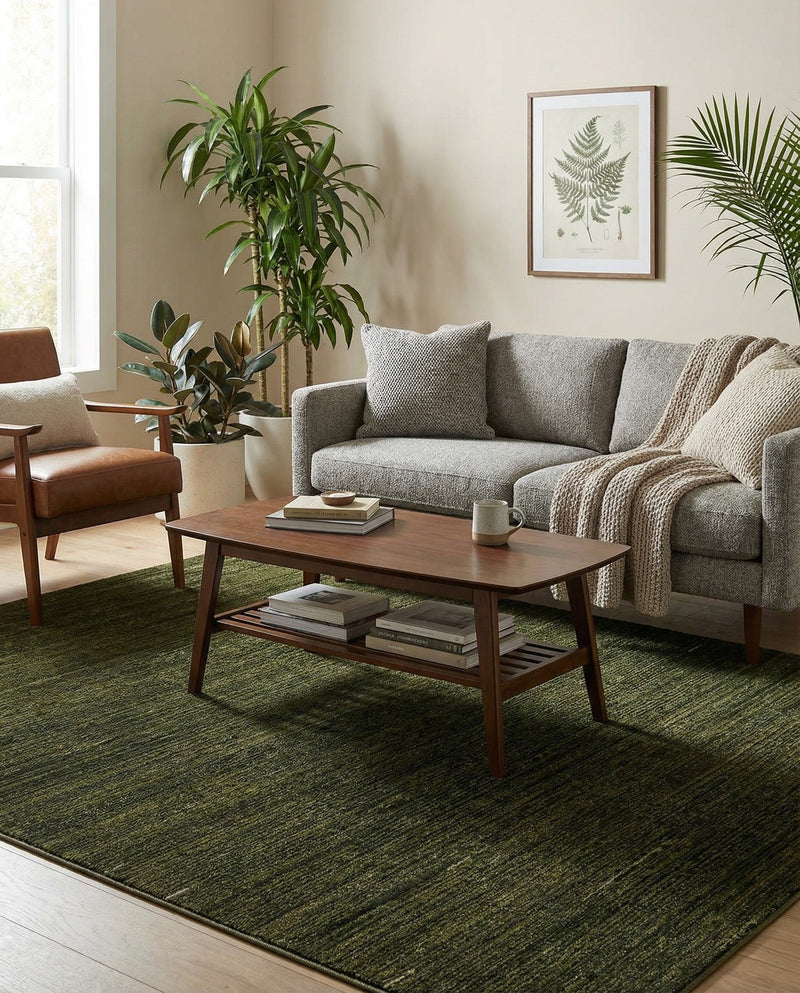 Bloomsbury Elegance Collection Area Rug -  Kensington (Green) Rectangle Green  lifestyle 27