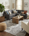 Riviera Elegance Collection Area Rug -  Monaco (Gray) Rectangle Gray  lifestyle 12