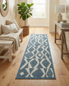 Coastal Terrace Collection Area Rug -  Tidepool Runner Blue  lifestyle 63