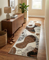 Urban Terrace Collection Area Rug -  Garden Runner Brown and White  lifestyle 43