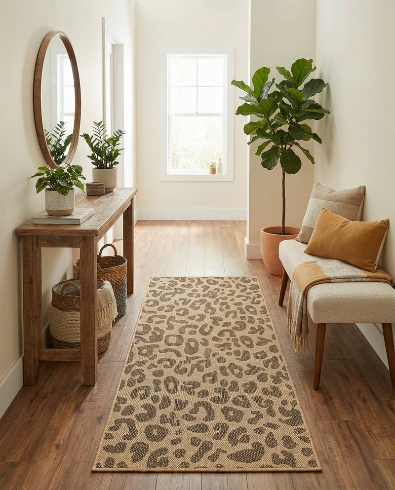 Sahara Sands Collection Area Rug -  Buto Runner Natural  lifestyle 68