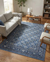 Horizon Collection Area Rug -  Aurora Rectangle Blue  lifestyle 18