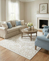 Sanctuary Retreat Collection Area Rug -  Enclave Rectangle Snow White  lifestyle 25