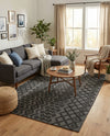 Garden Lattice Charm Collection Area Rug -  Pergola (Charcoal) Rectangle Charcoal  lifestyle 5