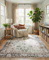 Riviera Elegance Collection Area Rug - Antibes (Beige) Rectangle Beige  lifestyle 18