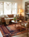 Marrakesh Elegance Collection Area Rug -  Sijilmasa Rectangle Orange  lifestyle 23