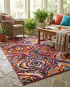 Marrakesh Elegance Collection Area Rug -  Bahia Rectangle Multi  lifestyle 13