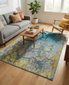Urban Terrace Collection Area Rug -  Lanai Rectangle Gradient Blue  lifestyle 4