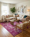 Georgetown Rugs Collection Area Rug - Dupont (Purple) Rectangle Purple  lifestyle 9