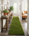 Plush Oasis Collection Area Rug - Serenity (Grass Green) Runner Grass Green  lifestyle 47