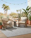 Jill Zarin Sedona Oasis Outdoor Collection Area Rug - Coconino (Silver Stars) Square Silver Stars  lifestyle 52