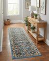 Tabriz Tapestry Collection Area Rug - Sahand (Blue) Runner Blue  lifestyle 50