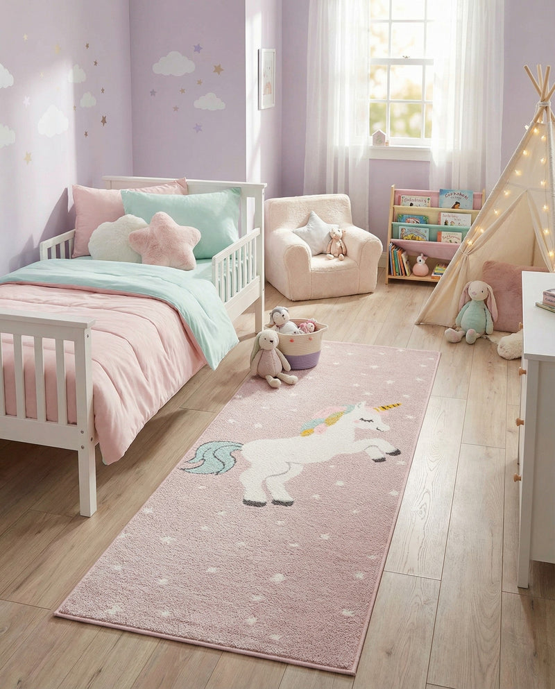 Wonder Tykes Collection Area Rug -  Tangle Runner Pink  lifestyle 39