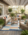Caribbean Terrace Collection Area Rug -  Jamaica Rectangle Ivory  lifestyle 11