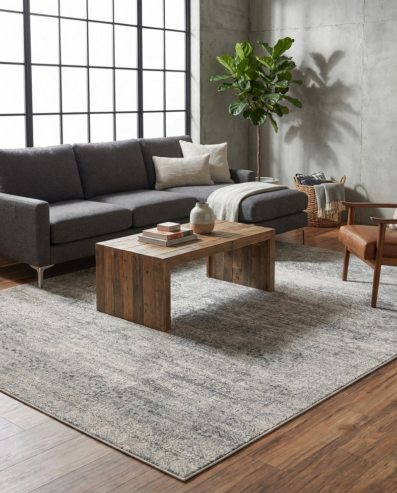 Bloomsbury Elegance Collection Area Rug -  Pimlico Rectangle Gray  lifestyle 22