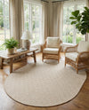 Urban Oasis Rugs Collection Area Rug -  Rooftop (Beige) Oval Beige  lifestyle 20