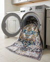 Baroque Era Collection Area Rug - Versailles (Sea Salt White) Rectangle Sea Salt White  lifestyle 23