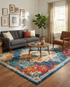 Beverly Grove Collection Area Rug - Melrose (Multi) Rectangle Multi  lifestyle 10