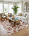 Seaside Haven Rugs Collection Area Rug -  Lighthouse (Ivory Rust Red) Rectangle Ivory Rust Red  lifestyle 22