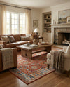 Patio Heritage Collection Area Rug -  Eden Rectangle Antique Red  lifestyle 15