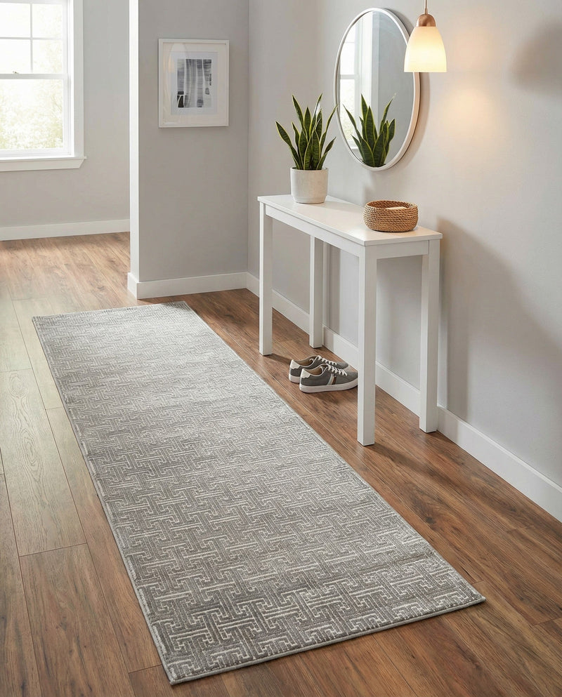 Metro Heights Collection Area Rug -  Hamilton Runner Gray  lifestyle 97