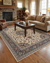 Patio Heritage Collection Area Rug -  Bower Rectangle Ivory  lifestyle 10