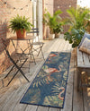 Coastal Terrace Collection Area Rug - Seabreeze Runner Navy Blue  lifestyle 65