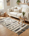 Sonoran Collection Area Rug - Montezuma Rectangle Charcoal  lifestyle 74