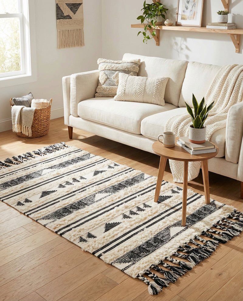 Sonoran Collection Area Rug - Montezuma Rectangle Charcoal  lifestyle 74