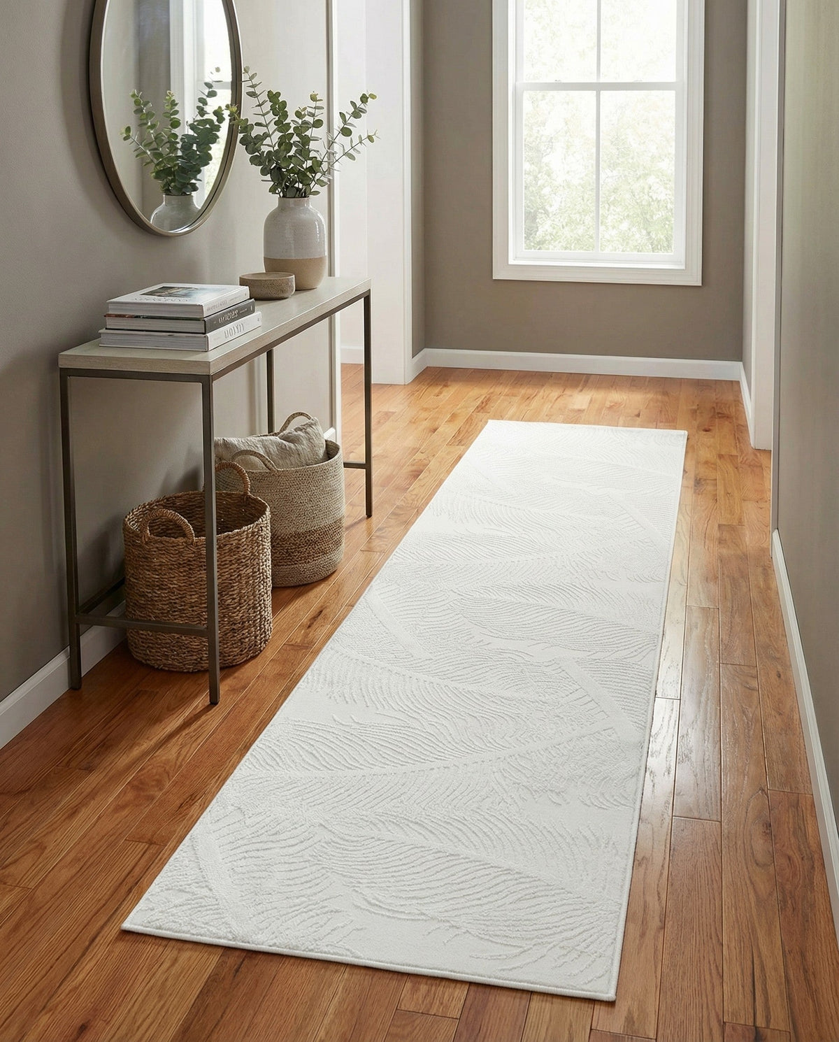Bloomsbury Elegance Collection Area Rug -  Westminster Runner Ivory  lifestyle 148
